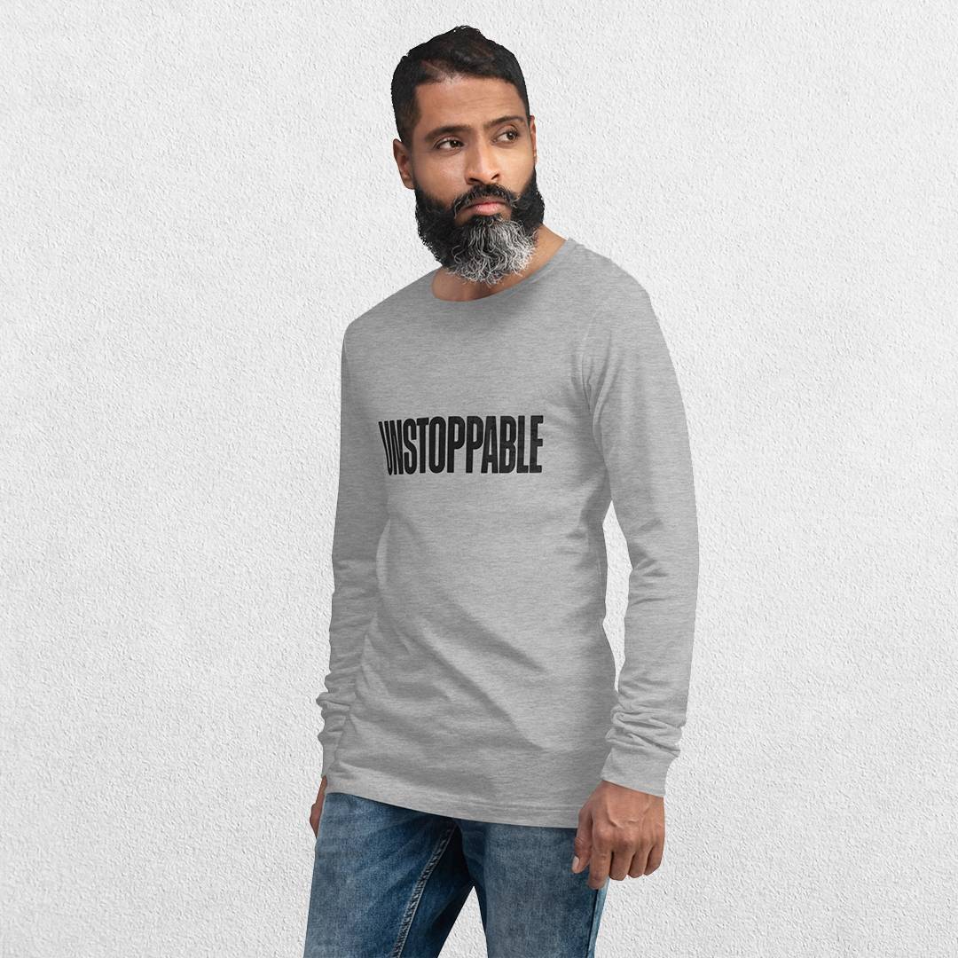 Close-up Athletic Heather of Men's Gym Long Sleeve Tee – Unmatched Performance & Style