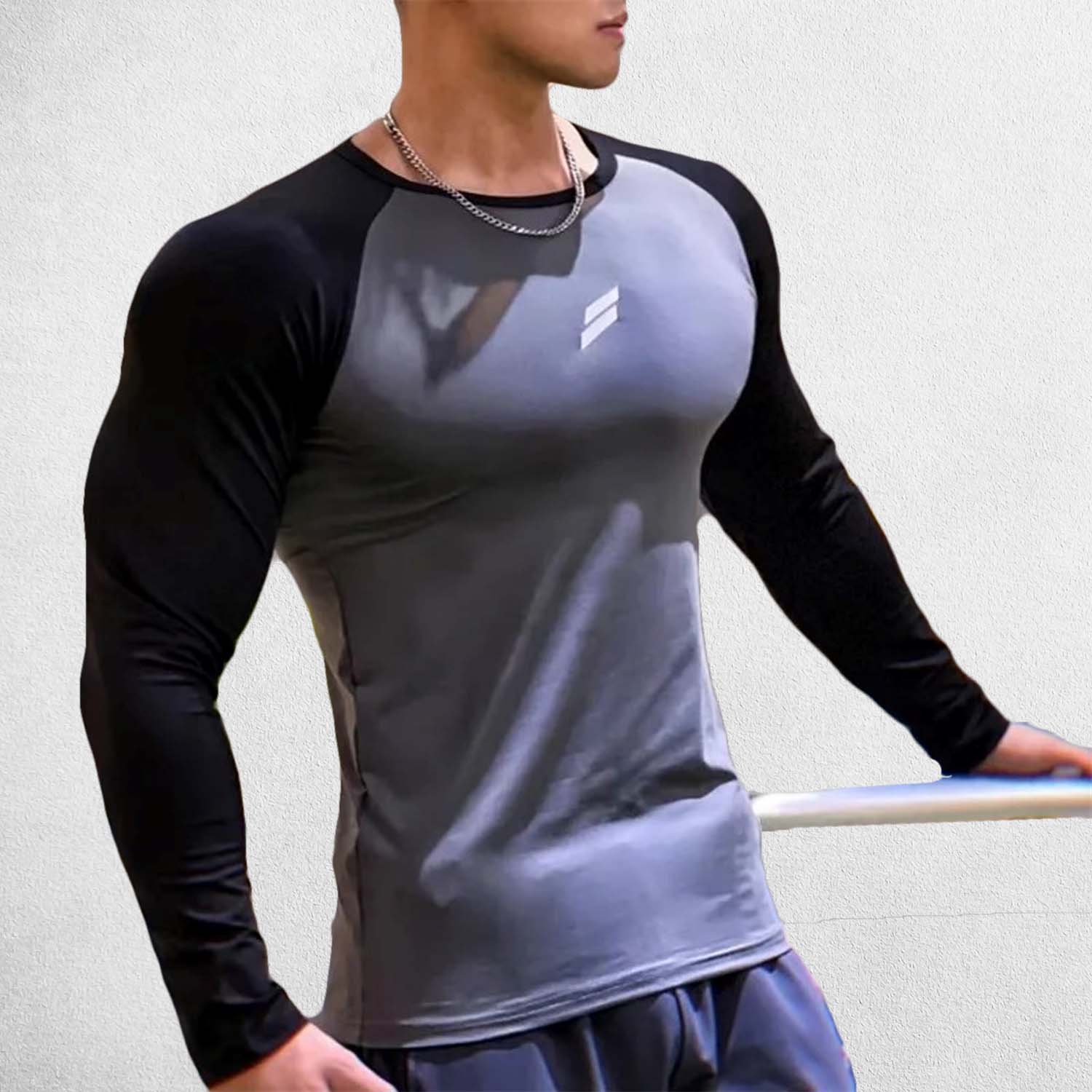 Men’s Quick-Dry Long-Sleeve Training T-Shirt – Performance Gym & Sportswear