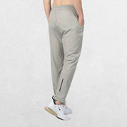 Back view of the GPW Men's Slim Fit Pencil Pants in grey, featuring the back pocket details and streamlined silhouette against a plain studio background.