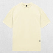 Close-up of Beige Grey GPW Men's Summer Quick-Dry Gym Casual Tee in a studio background