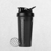 Black GPW 600ml Leak-Proof Protein Shaker Bottle with Measurement Scale