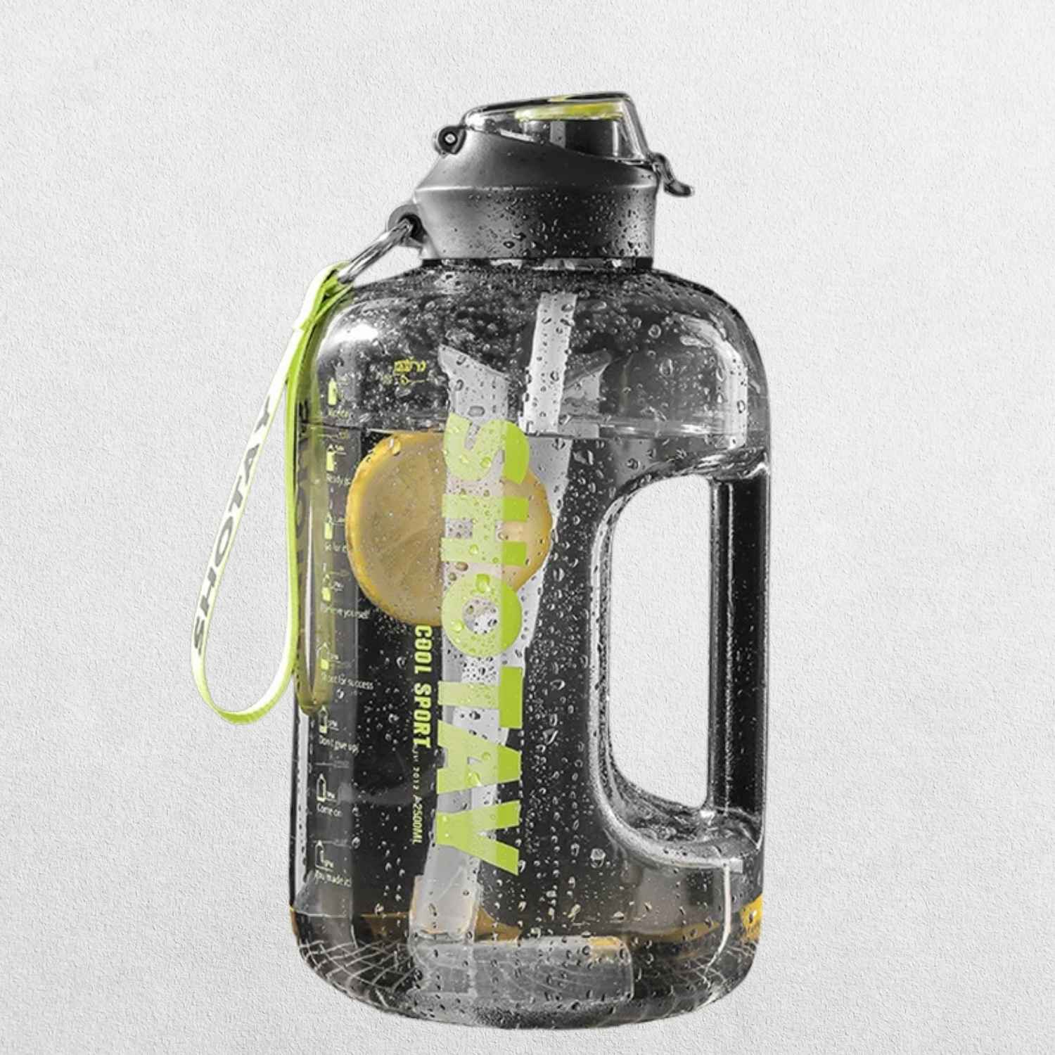 Black GPW Tritan Sport Bottle with BPA-free material and ergonomic design, ideal for gym and outdoor workouts