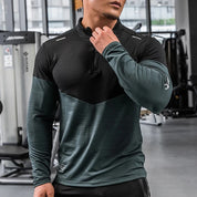 Black Green Full-sleeve GPW Shirt used for outdoor training.