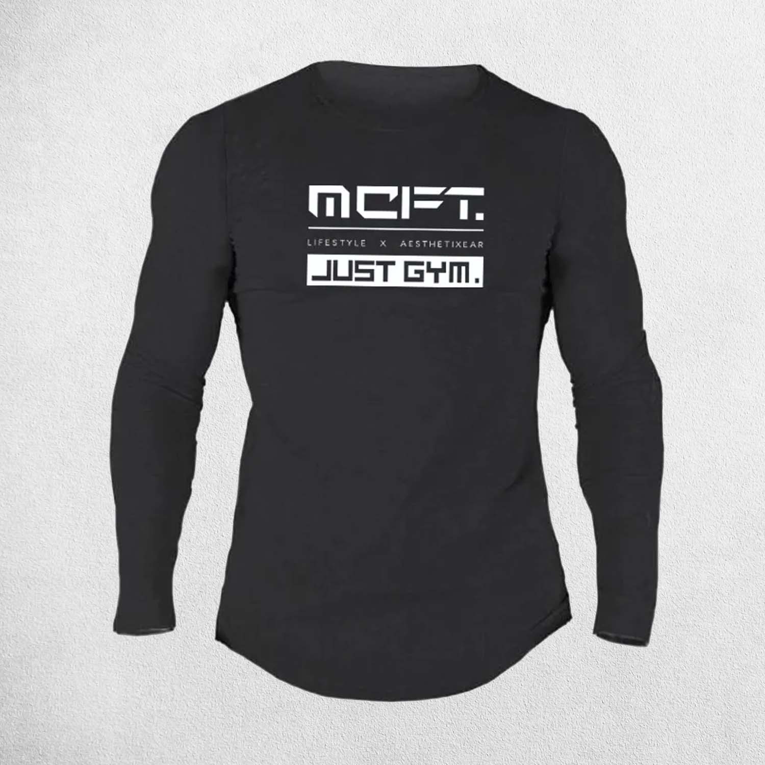 Close-up of Black cotton-spandex blend fabric, emphasizing breathability and stretch.