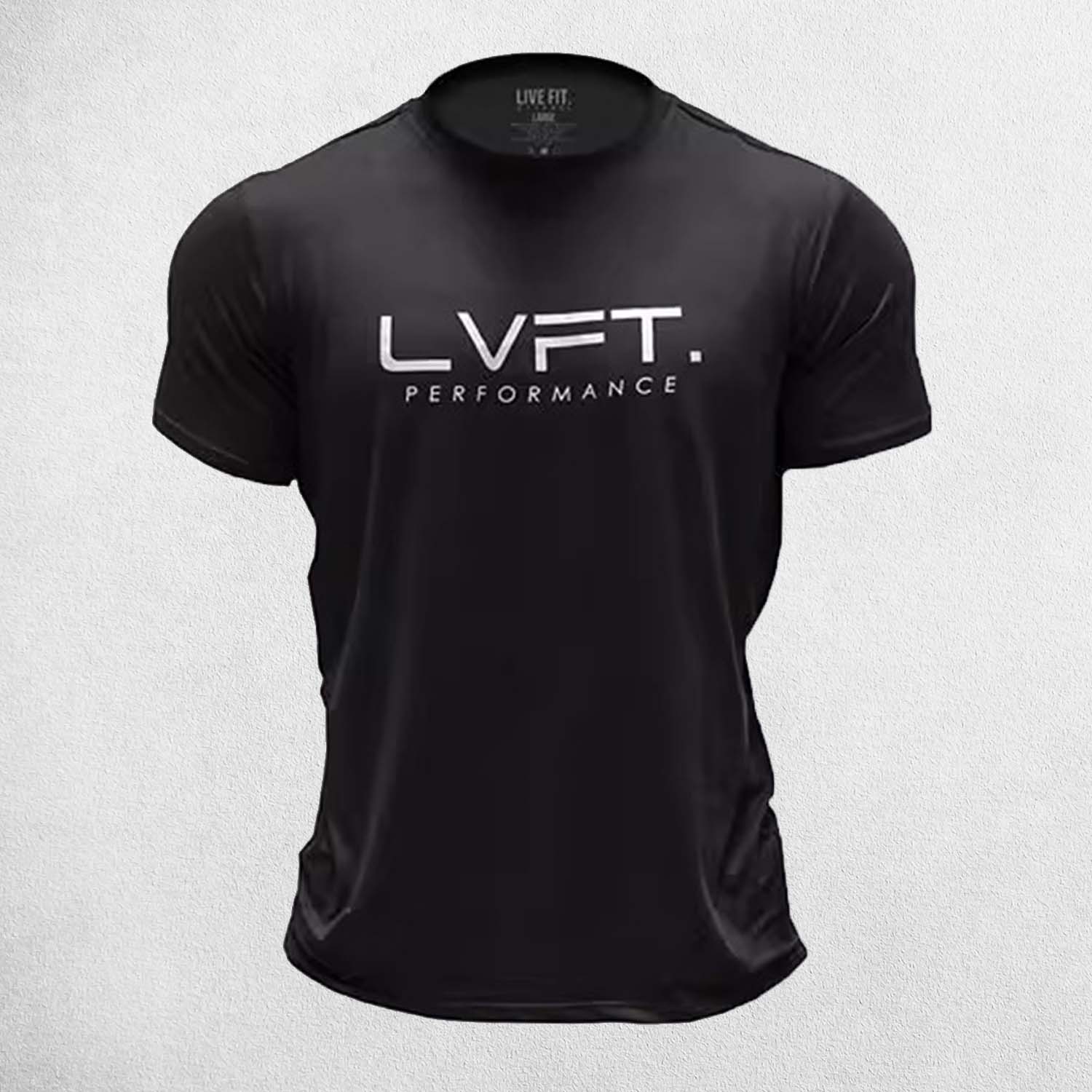 Black Men’s Quick-Dry Running T-Shirt – Breathable Cotton Fabric for Workouts