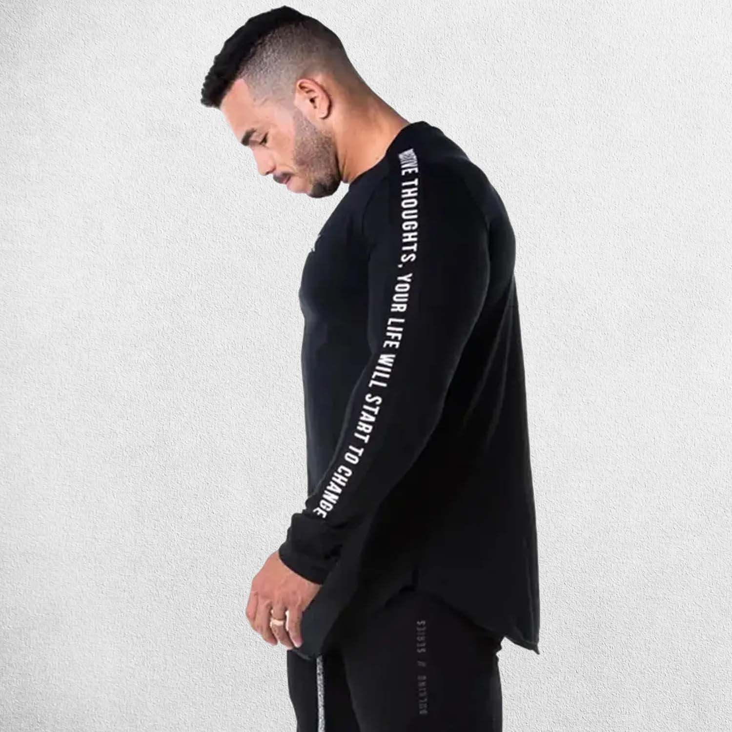 Close-up of Modal-polyester blend fabric, emphasizing softness and quick-dry properties.