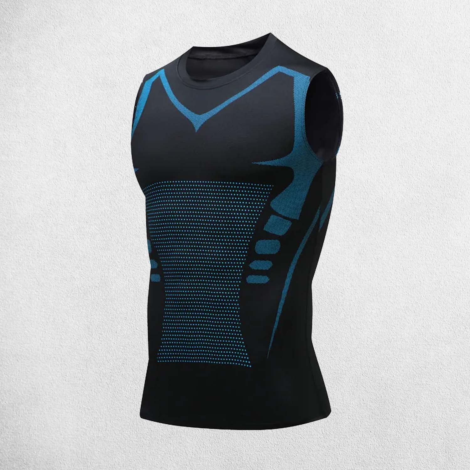 Close-up of Black Sky High-Performance Fabric with Moisture-Wicking & Stretch Features