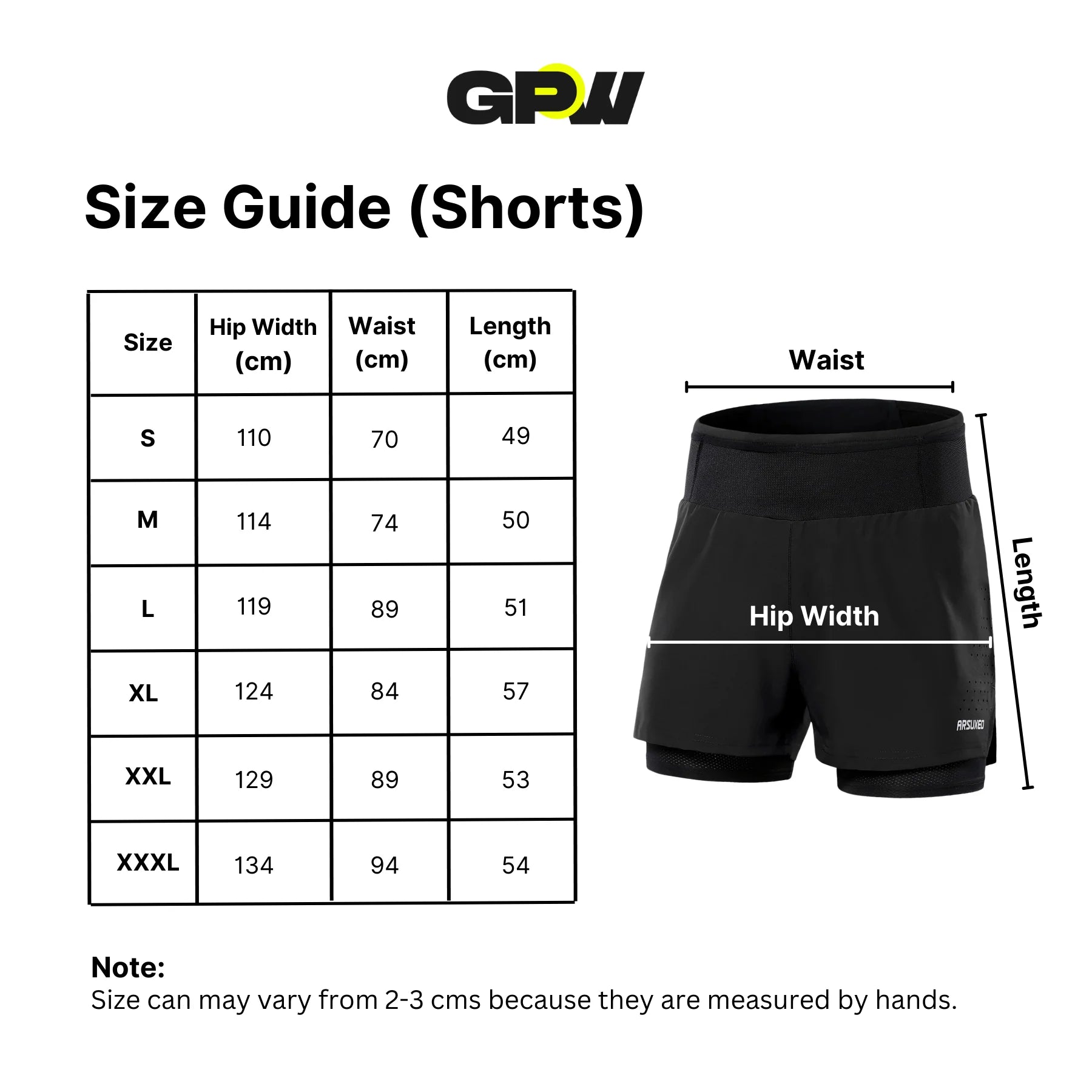 GPW Summer Shorts – Leichte, sportliche Trainingsshorts für Männer