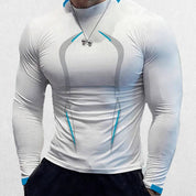 White GPW Compression T-Shirt emphasizing lightweight and breathable material.