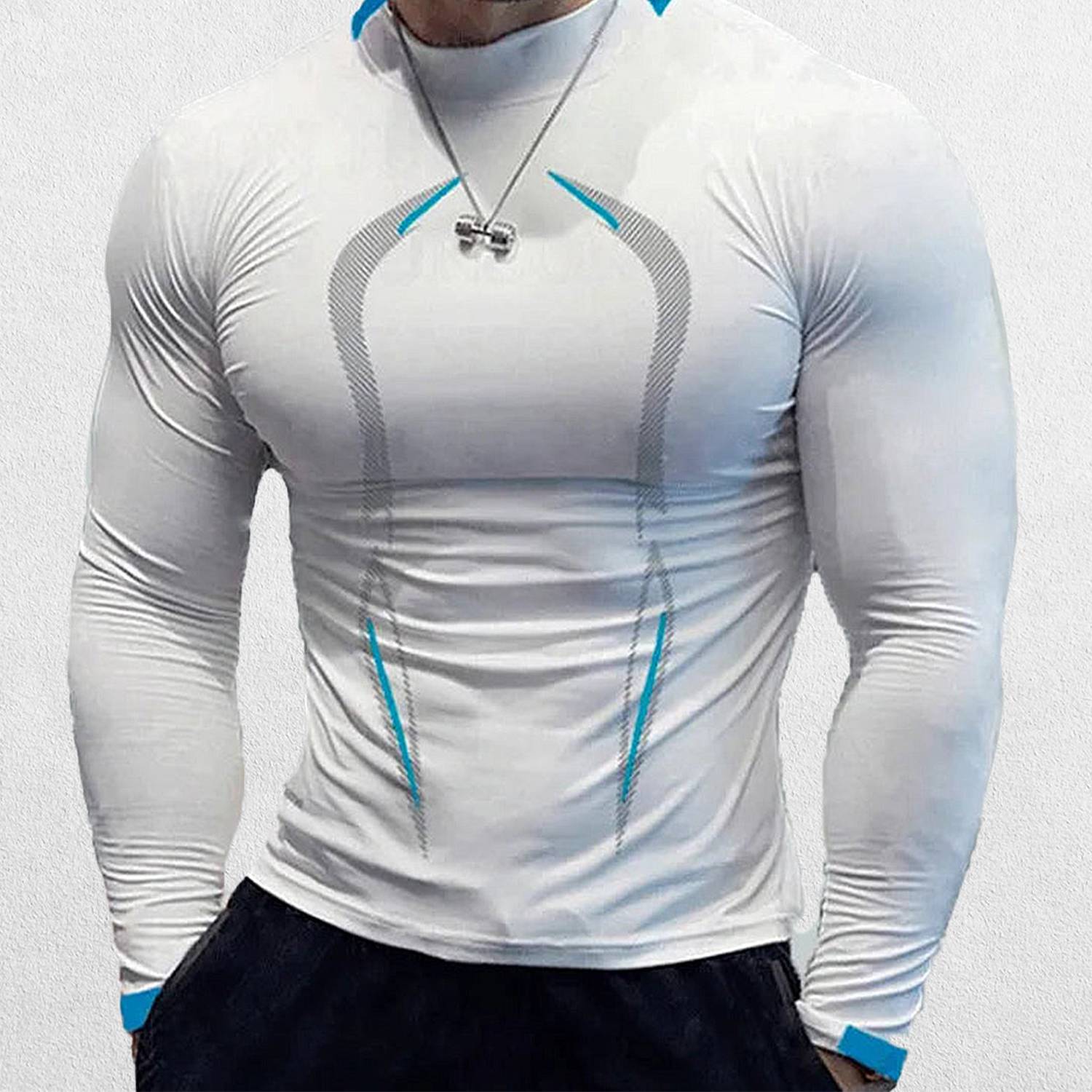 White GPW Compression T-Shirt emphasizing lightweight and breathable material.