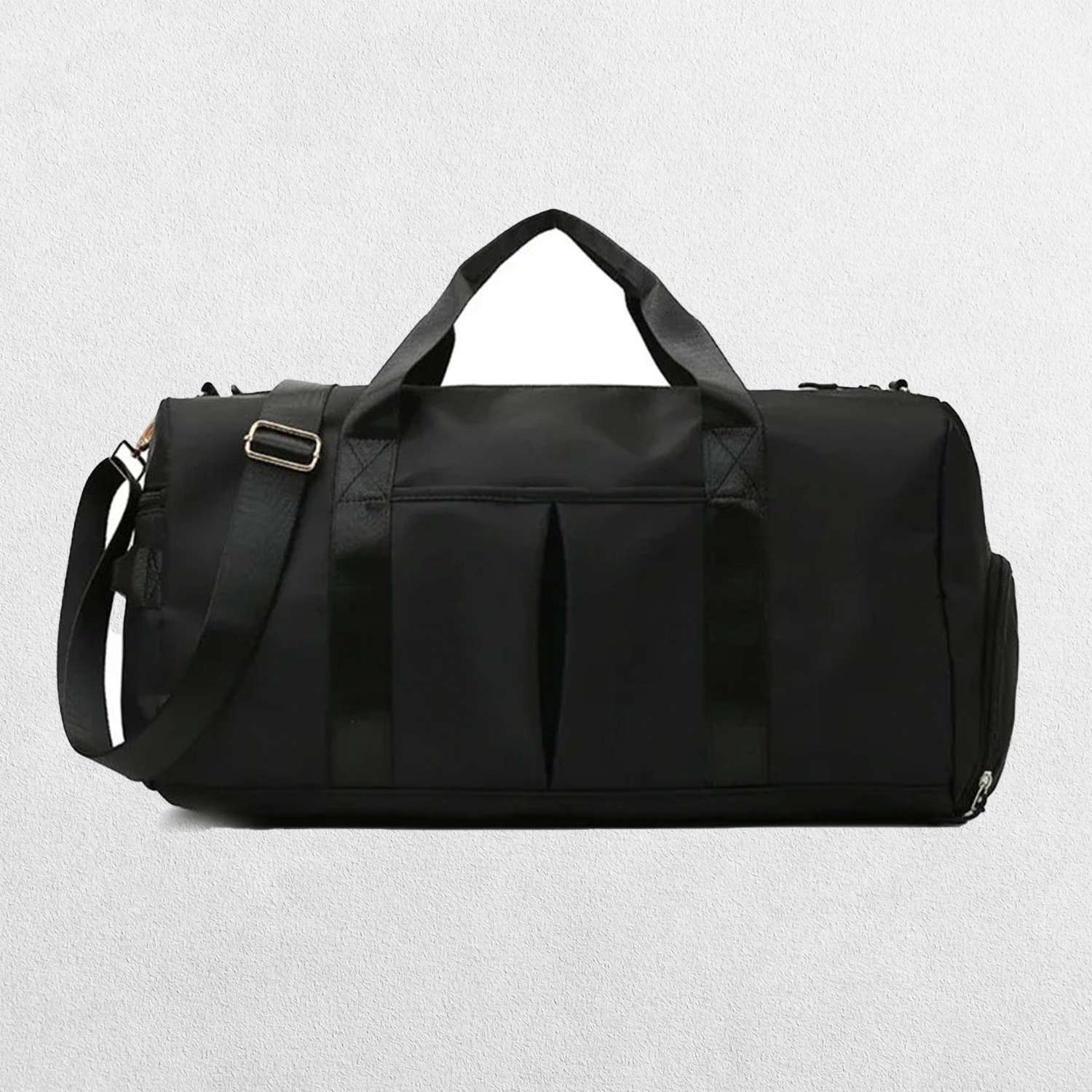 Black GPW Gym Bag with external quick-access pockets.