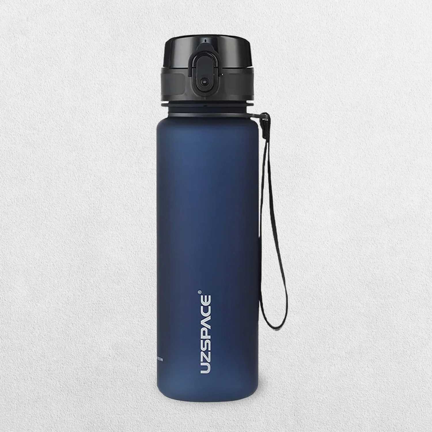 Minimalistic GPW water bottle with gym essentials