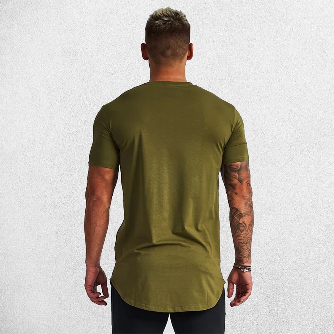 Close-up of cotton texture of the GPW slim fit t-shirt