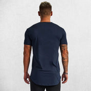 Close-up of cotton texture of the Navy GPW slim fit t-shirt