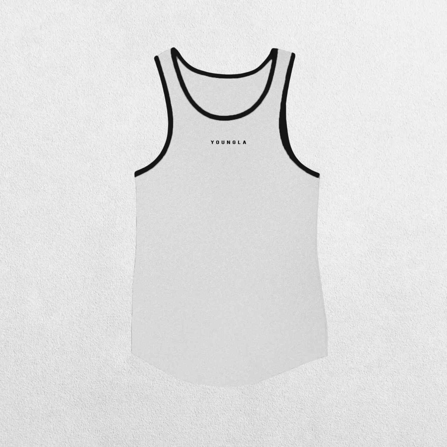 GPW Men’s High-Performance Quick-Dry Training T-Shirt in white, front view displaying the crisp, clean design and lightweight material against a soft studio background.