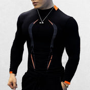 Black GPW Compression T-Shirt emphasizing lightweight and breathable material.