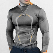 Dark Grey GPW Compression T-Shirt emphasizing lightweight and breathable material.