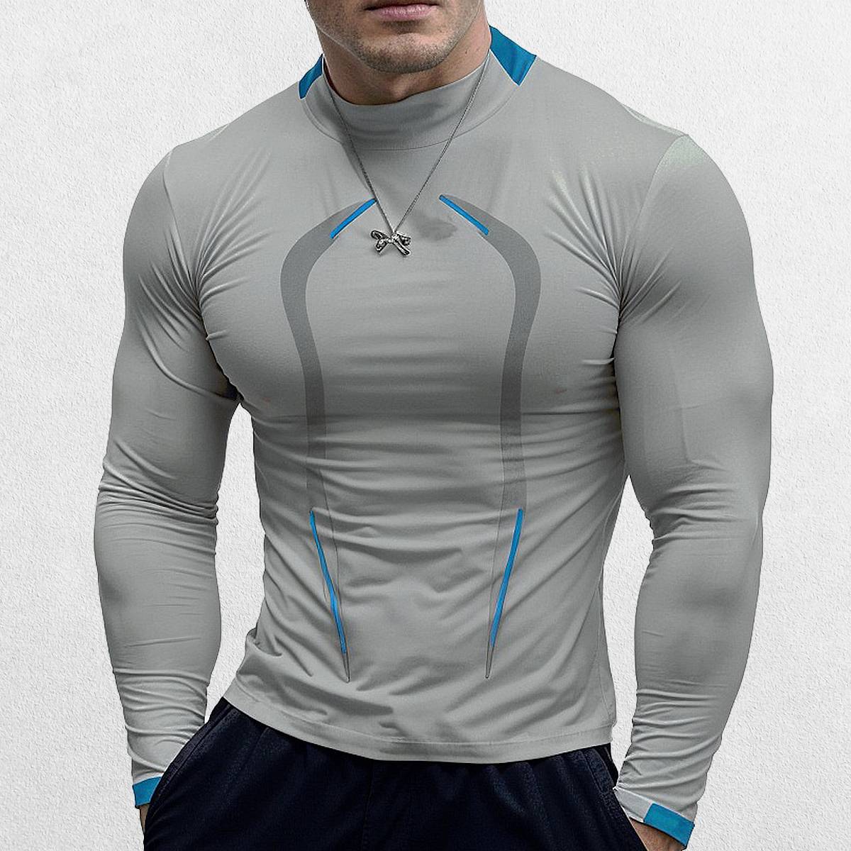 Dim Grey GPW Compression T-Shirt emphasizing lightweight and breathable material.