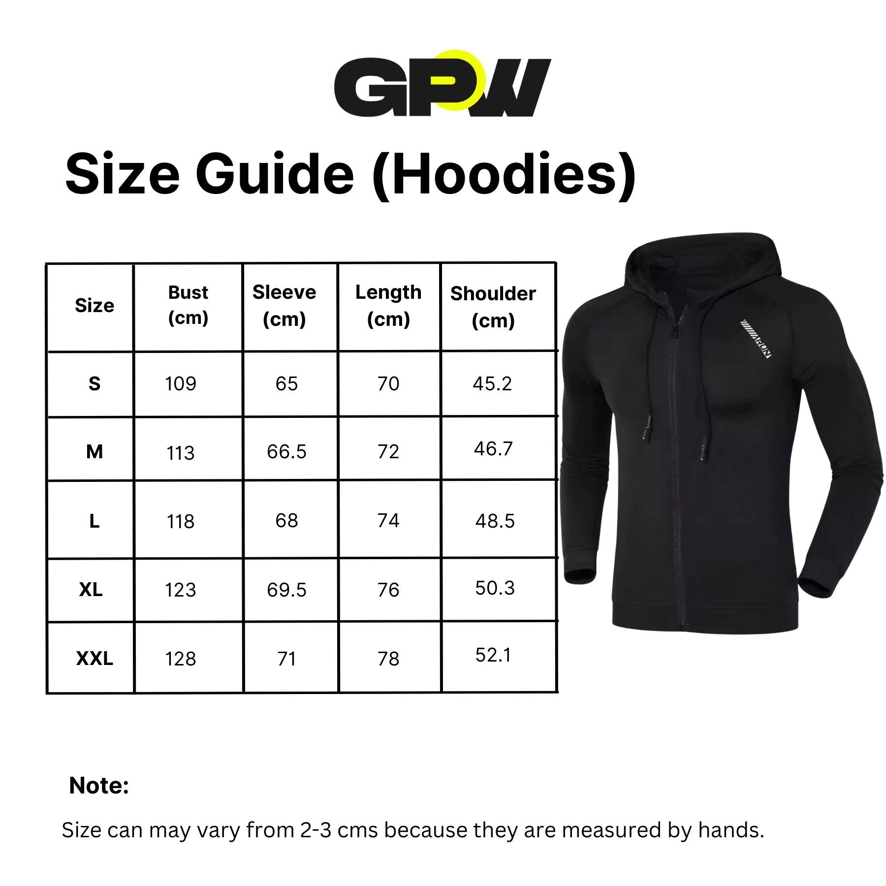 GPW Men's Performance Fleece Hoodie - Gym, Streetwear, and Winter Warmth