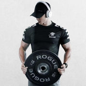 Black GPW Men's Summer Quick-Dry Sports T-Shirt for workouts and casual wear.