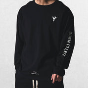 Black Lightweight fabric close-up of GPW Long-Sleeved Gym Shirt