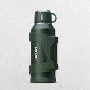 Durable Dark Olive Green GPW Thermo Water Bottle with Leak-Proof Lid