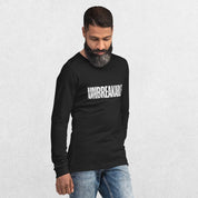 GPW Black Unbreakable Printed Long Sleeve Tee with empowering text design.
