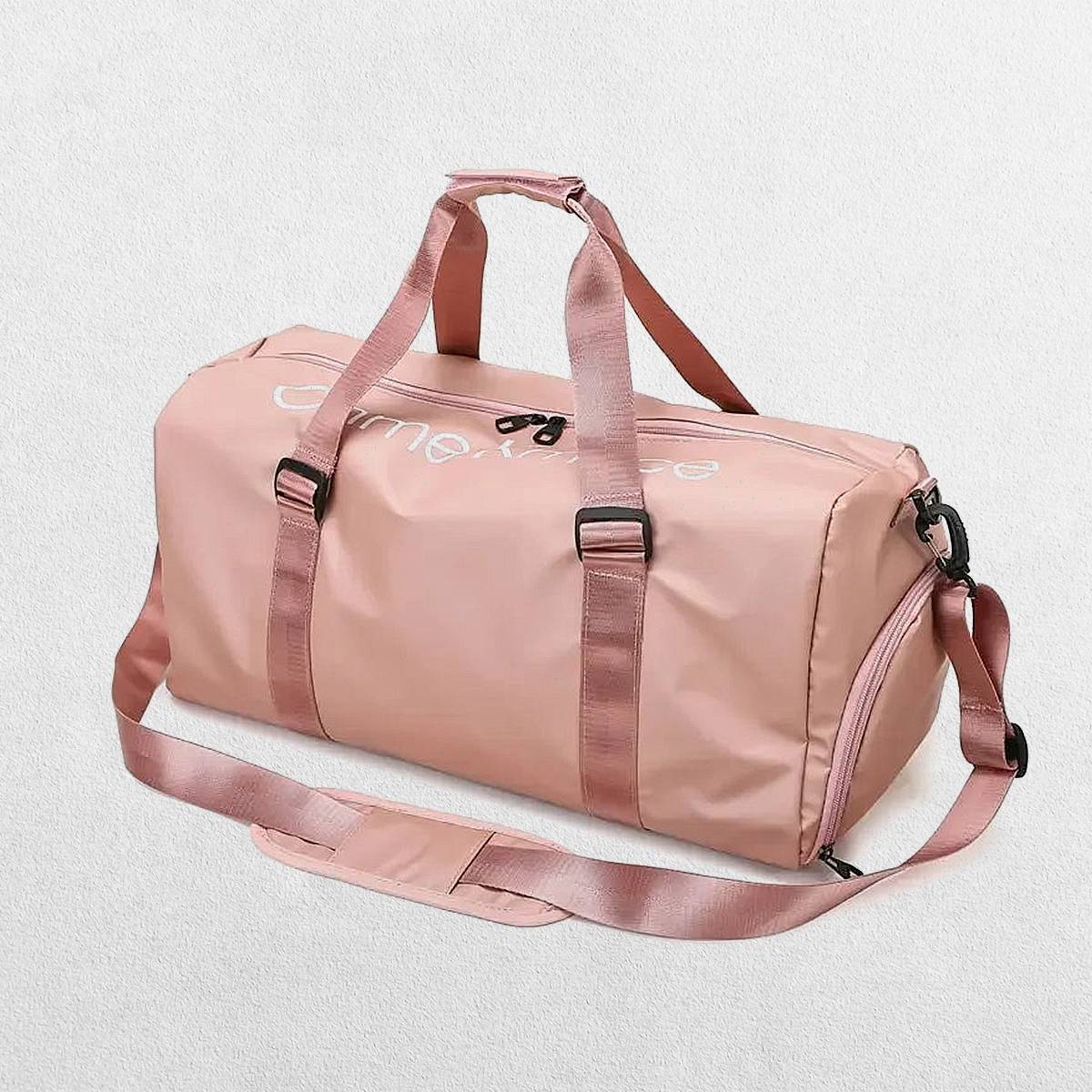 Close-up of pink GPW Waterproof Gym Bag