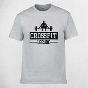 Grey  CrossFit Men's Cotton T-Shirt - Breathable and Sweat-Wicking Gym Wear