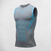 Man Wearing Compression Tank for Posture Support & Body Contouring