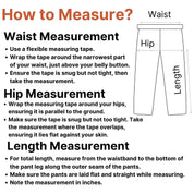 How To Measure for GPW Men’s Open-Bottom Workout Trousers with Zip Pockets and Lightweight Mesh