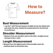 How to Measure for Men’s Los Angeles Graphic Cotton T-Shirt – Breathable & Casual Summer Tee
