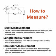 How to measure for Men's Casual Loose Oversized Cotton Printed T-shirt – Breathable & Stylish Workout Tee