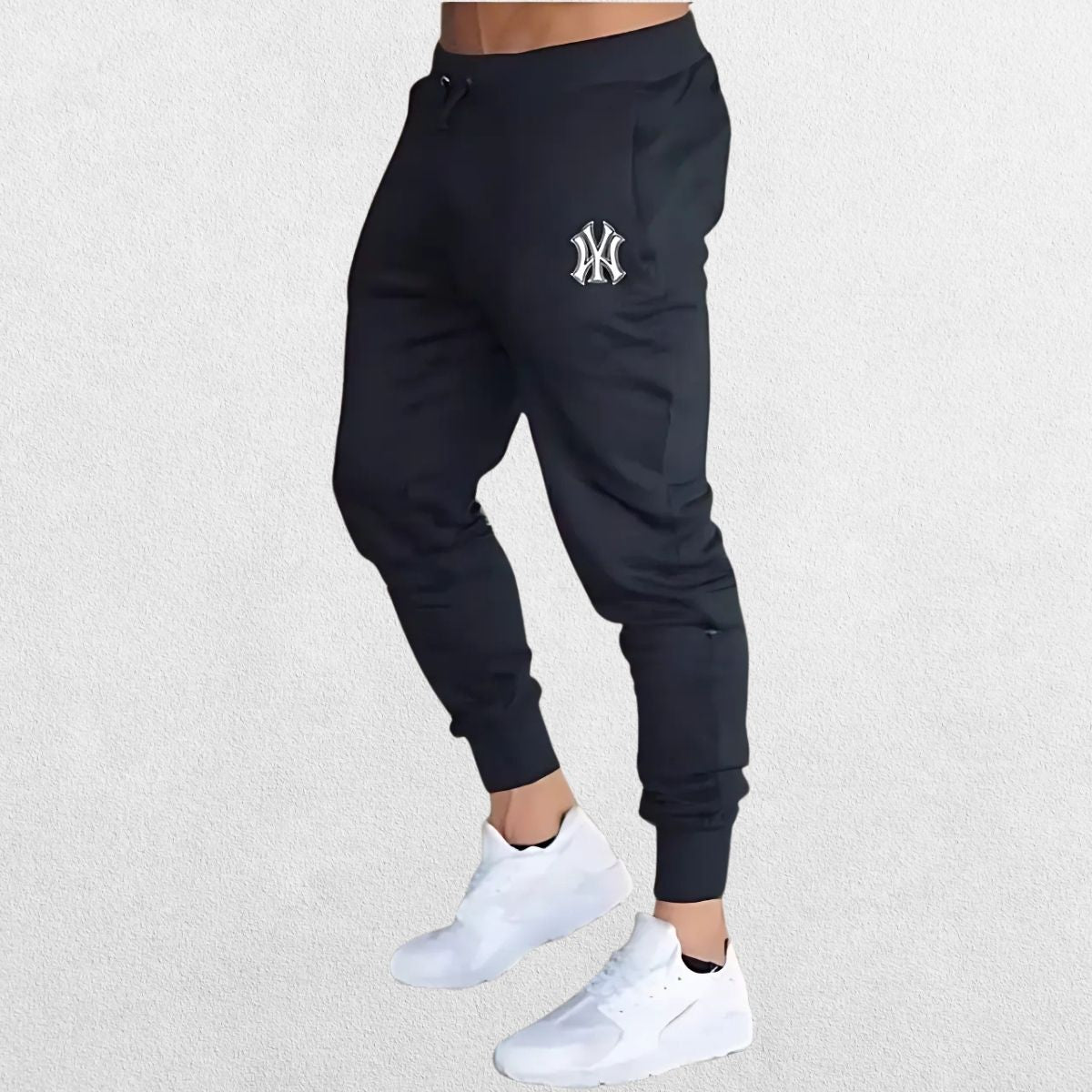 Classic Man Pants Summer Casual Trousers in black, blending performance and fashion for gym, sports, and everyday wear.
