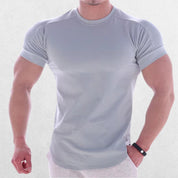 Dim grey Men's Gym T-Shirt featuring batwing sleeves and a timeless style for active lifestyles.