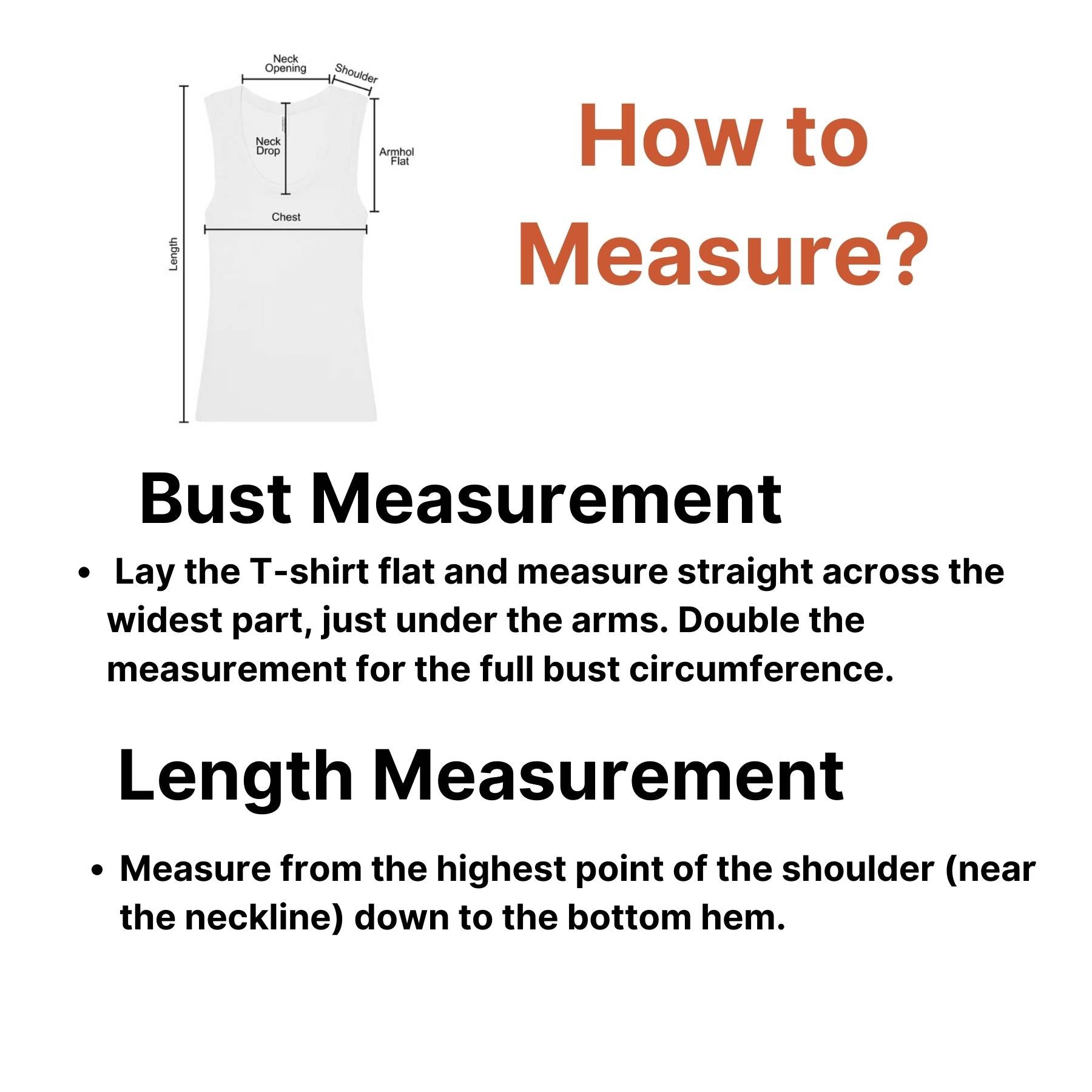 Step-by-step measurement guide for No Pain No Gain Men’s Gym Vest.
