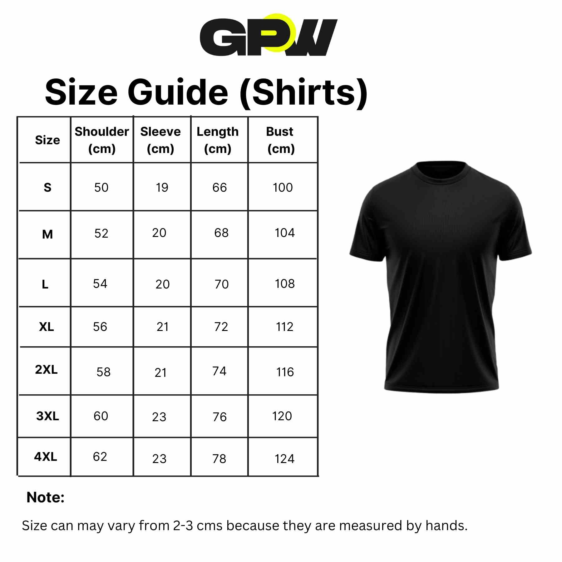 Size Guide for Men’s Viking 3D Printed Cotton Fitness Sports T-Shirt – Quick-Dry, Breathable, Athletic Fit