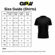 Size guide for CrossFit Men's Sports T-Shirt – Premium Cotton, Short Sleeve, Breathable Gym & Casual Wear