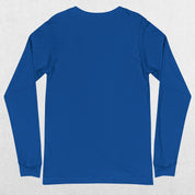Close-up of True Royal Men's Gym Long Sleeve Tee – Unmatched Performance & Style