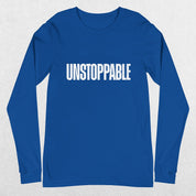 Close-up of True Royal Men's Gym Long Sleeve Tee – Unmatched Performance & Style