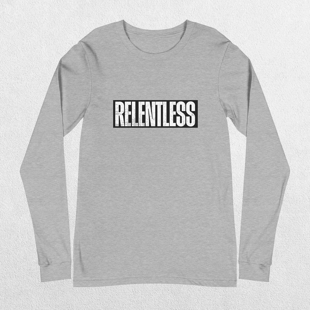 Versatile Athletic Heather men’s long sleeve tee made from premium cotton fabric.