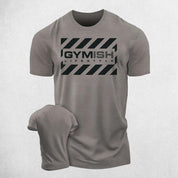 Warm Grey Men’s 3D print gym t-shirt – breathable workout tee