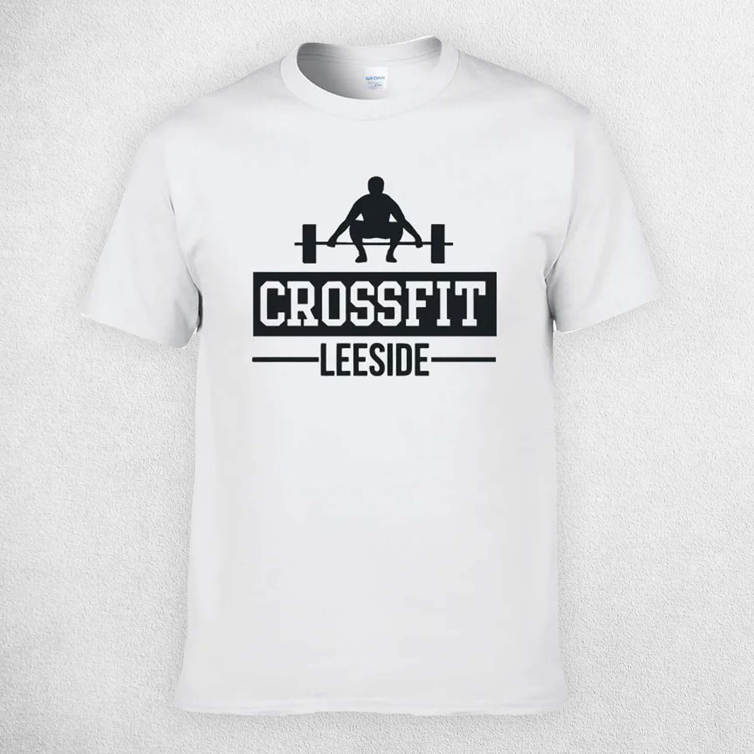 White High-Quality Cotton Sports T-Shirt for Bodybuilding & Fitness