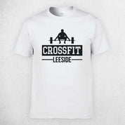 White High-Quality Cotton Sports T-Shirt for Bodybuilding & Fitness