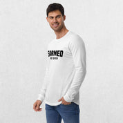 White Close-up of the lightweight, sweat-wicking fabric texture.