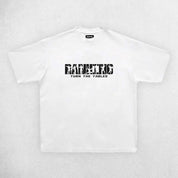 Front View of White Muscular Men’s Summer Cotton Gym T-Shirt – Short Sleeve Workout & Jogging Tee