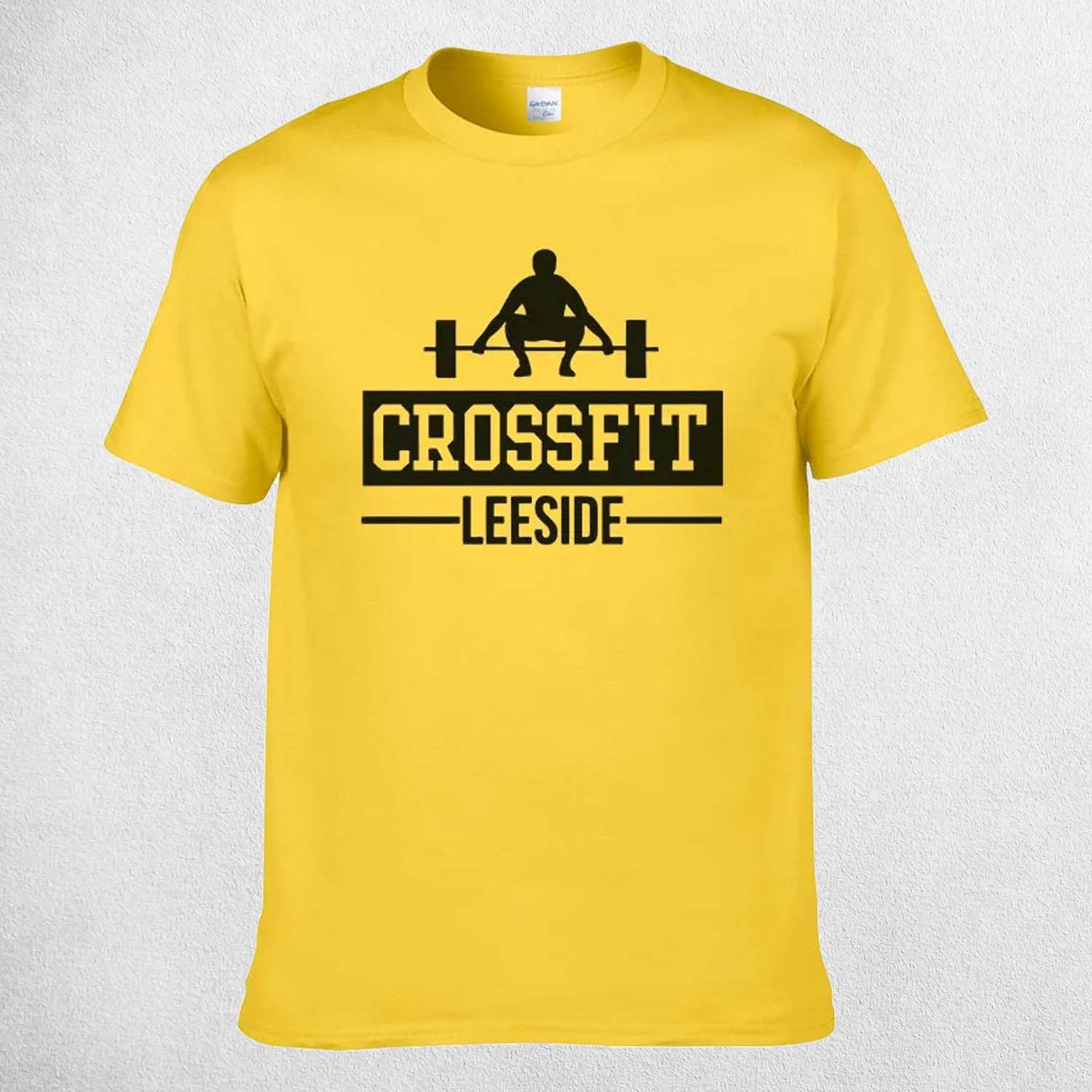 Yellow Premium Digital Print Gym T-Shirt for Men - Durable and Non-Fading