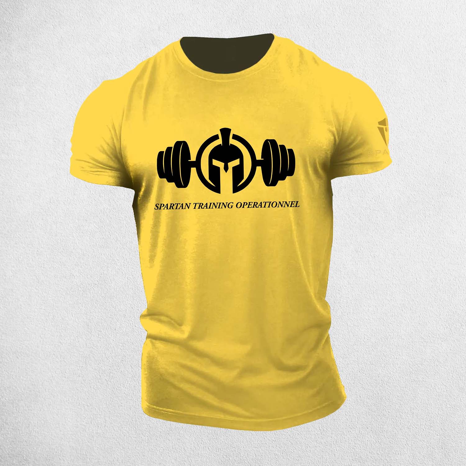 Yellow Stylish men’s streetwear t-shirt with high-definition 3D digital printing.
