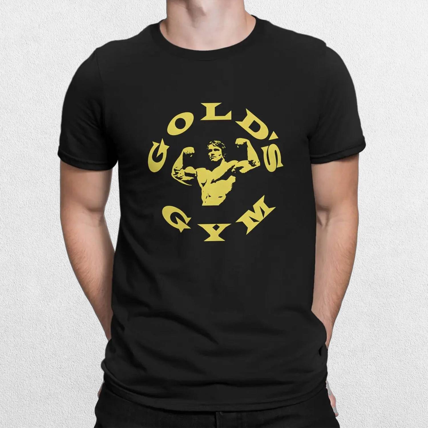 Crewneck fit of Goth Harajuku Arnold Schwarzenegger tee