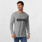 Close-up Athletic Heather of Men's Gym Long Sleeve Tee – Unmatched Performance & Style